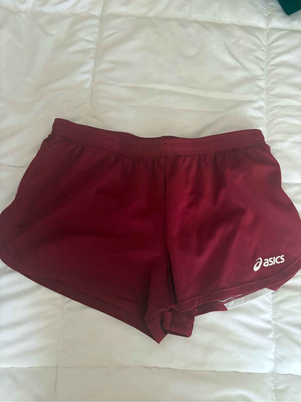 Asics Women's Burgundy Athletic Running Shorts